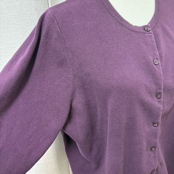 Croft & Barrow Women’s Purple Cardigan Sweater Size 2X Whimsigoth ButtonUp Indie - Picture 3 of 8